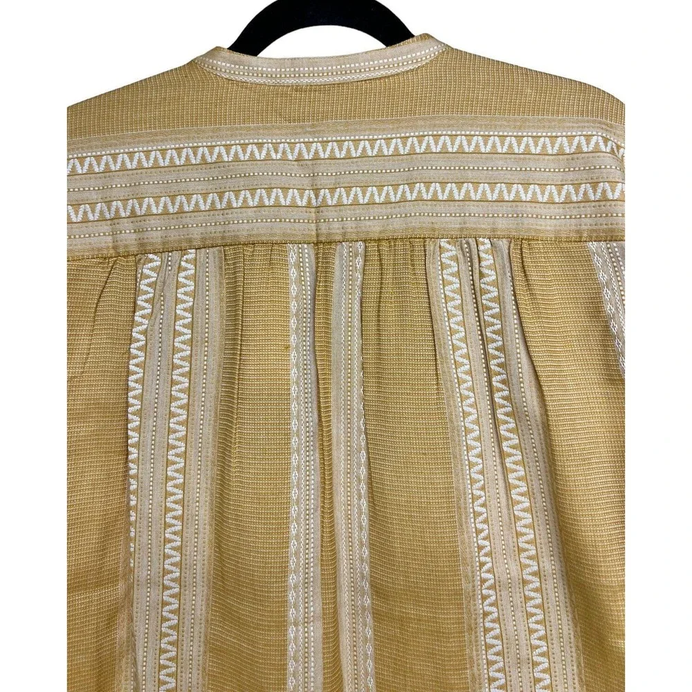 Tory Burch Sequin‎ Embellished Tunic Orange/Ivory Women’s Size 10